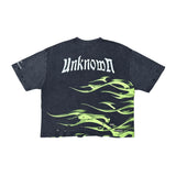 Metalic flames tee