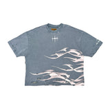 Metalic flames tee