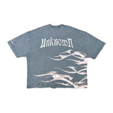 Metalic flames tee