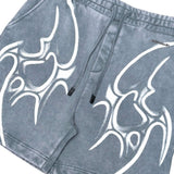 Tribal washed shorts