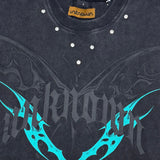 Printed wings sleeveless tee