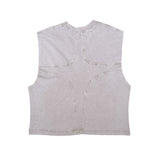 Printed wings sleeveless tee