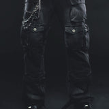 Multi cargo baggy/ loose fit denim