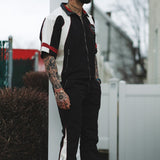 Racer crop jacket