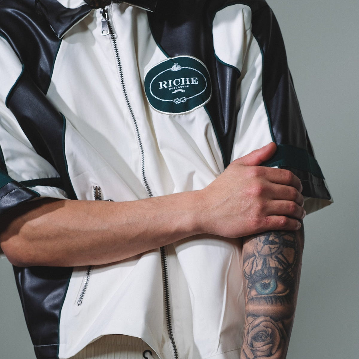 Racer crop jacket