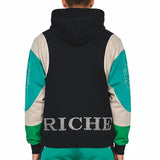 Embossed v hoodie